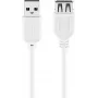 USB pagarinājuma kabelis Goobay 96197 0,6m balts