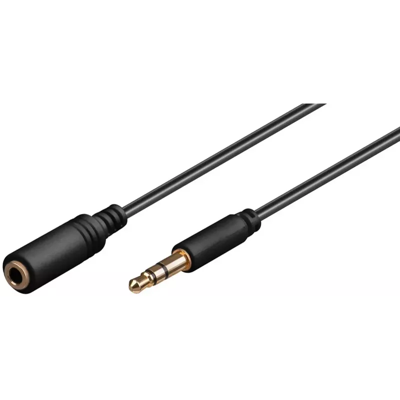 Audio AUX pagarinātāja kabelis Goobay 97120 3.5mm 3-pin Slim 3m