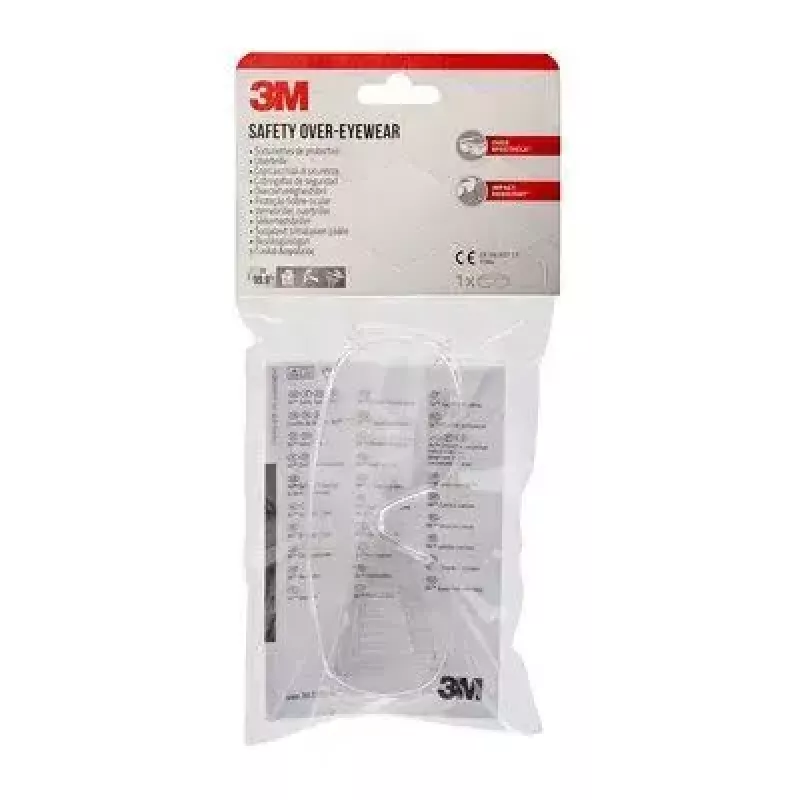 3M VISCC1 Aizsargbrilles pāri brillēm, caurspīdīgas