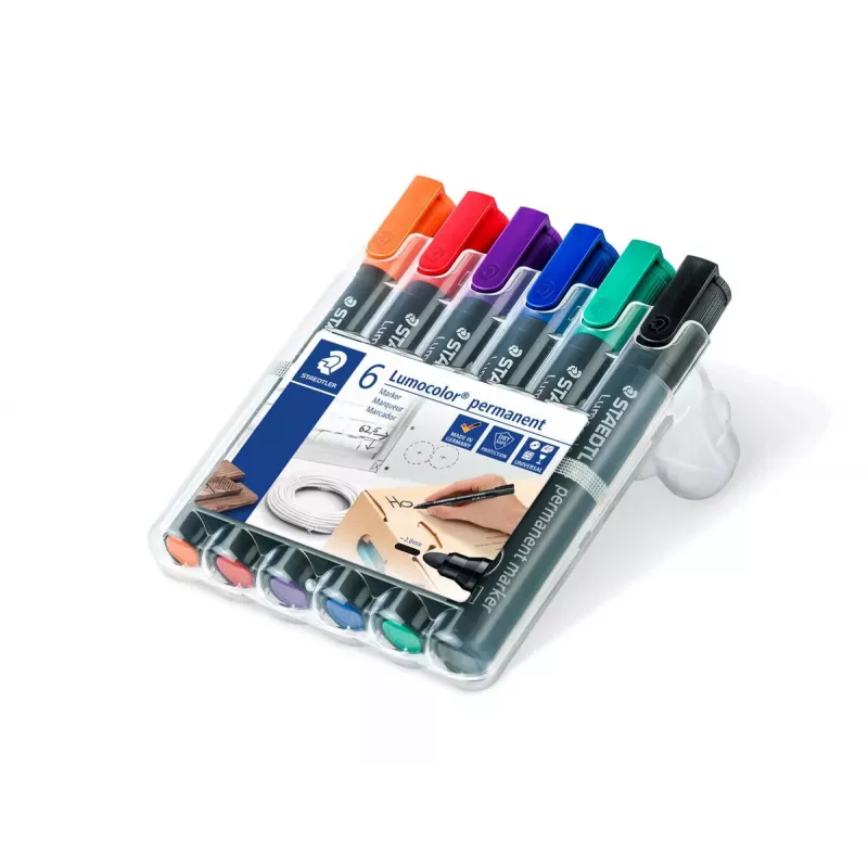 Pastāvīgais marķieris Staedtler Lumocolor 352 Bullet Tip 6 gab.