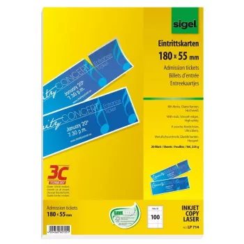 Biļete Sigel LP714 100 gab.