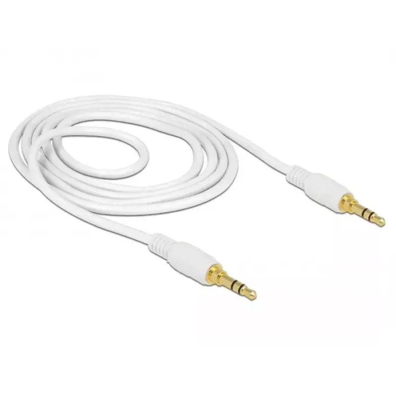 Audio kabelis DeLOCK 85548 1m 3.5mm Balts