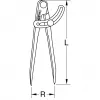 Dalītājs KS Tools 300.0416 Tērauds 200 mm Garums 150 mm