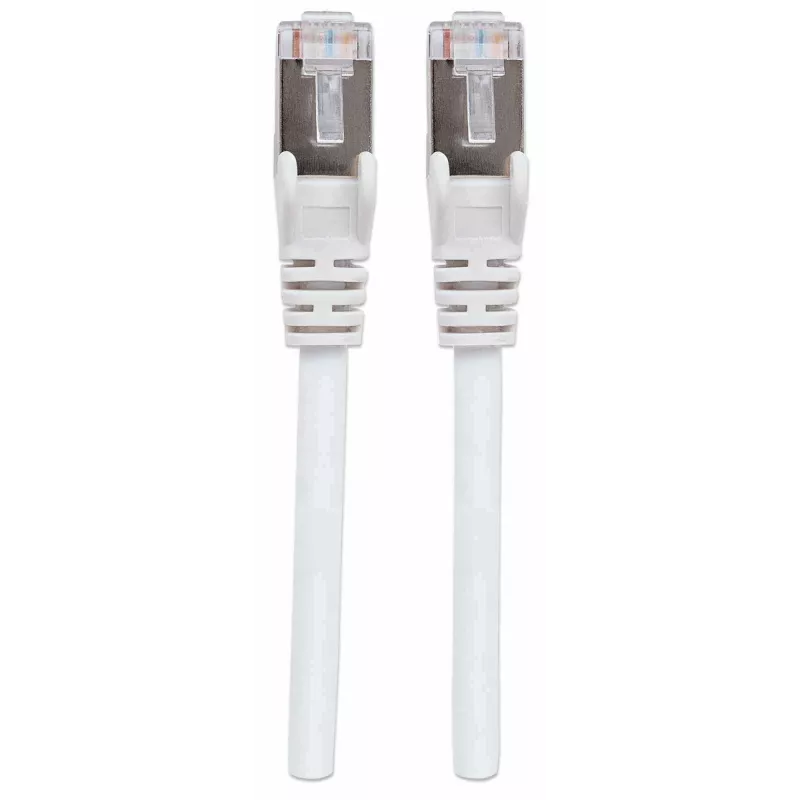 Intellinet tīkla vads Cat7/Cat6A spraudņi, 30m, balts, varš, S/FTP, LSOH/LSZH, RJ45, zeltīti kontakti, bez aizķeršanās, ar aizsargvāciņu, mūža garantija