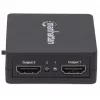 Manhattan HDMI Splitter 2 portu, 1080p, melns