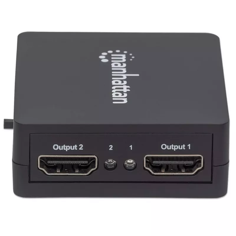 Manhattan HDMI Splitter 2 portu, 1080p, melns