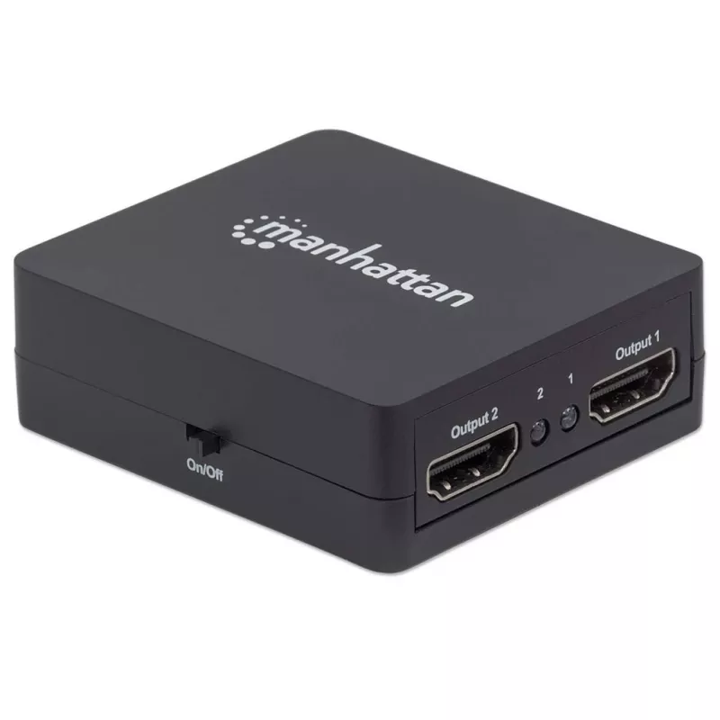 Manhattan HDMI Splitter 2 portu, 1080p, melns