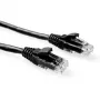 ACT Black 15 m U/UTP CAT6 tīkla kabelis ar RJ45 savienotājiem un aizsargvāciņu
