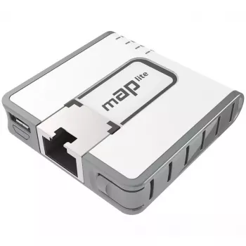 Mikrotik mAP lite, RBMAPL-2ND, 2.4 GHz, PoE, 10/100 Mbit/s, Balts