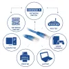ACT Blue 3 metru U/UTP CAT6 patch vads ar RJ45 savienotājiem