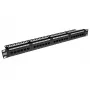 ACT Patchpanel CAT 6 UTP 24-portu ar kabeļu pārvaldības stieni