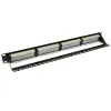 ACT Patchpanel CAT 6 UTP 24-portu ar kabeļu pārvaldības stieni