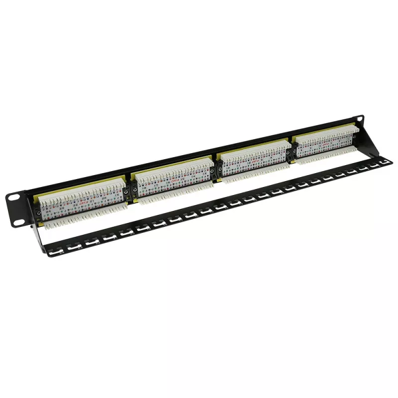 ACT Patchpanel CAT 6 UTP 24-portu ar kabeļu pārvaldības stieni