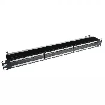 ACT Patchpanel 24-portu ekranēts CAT6A ar vāku CAT6A