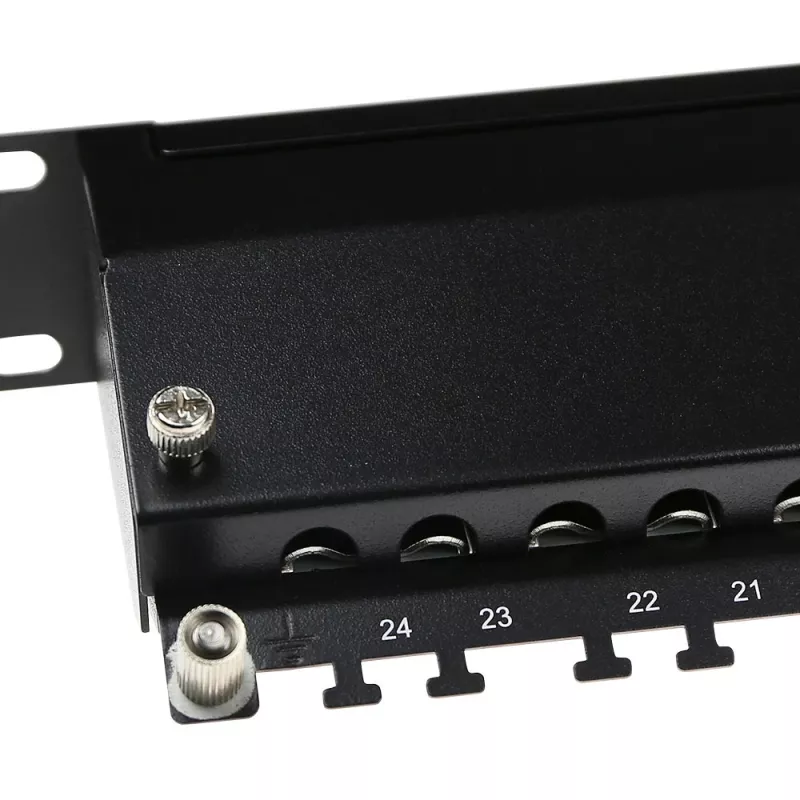 ACT Patchpanel 24-portu ekranēts CAT6A ar vāku CAT6A