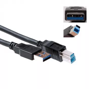 USB 3.0 A vīriešu - USB B vīriešu kabelis 5,00 m, ACT, SB0004