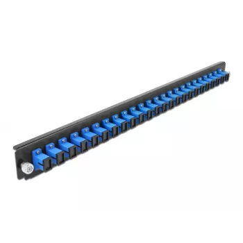 Priekšējais panelis Splice Box DeLOCK 19 collu 24 portu SC Simplex zils