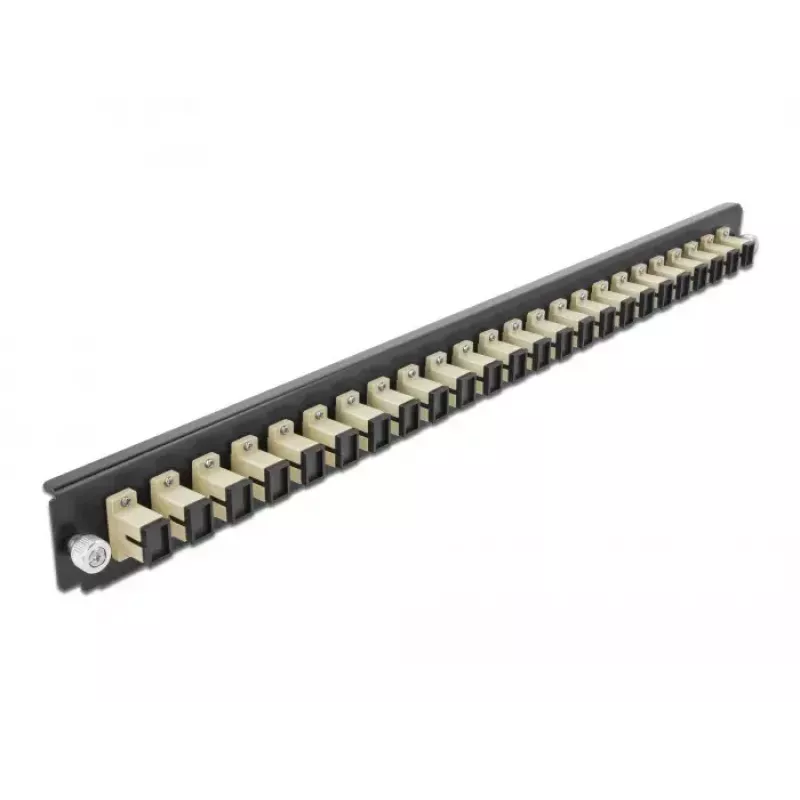 Splice Box priekšējais panelis DeLOCK 19 inch 24 portu SC Simplex bēšs