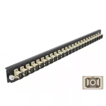Splice Box priekšējais panelis DeLOCK 19 inch 24 portu SC Simplex bēšs