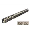 Patch panel DeLOCK 43365 1U SC savienotājiem 19 inch plauktam