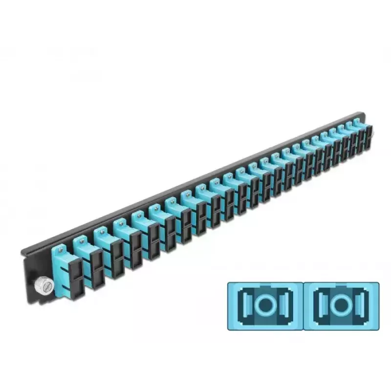 Patch panel DeLOCK 43366 SC šķiedru 19 inch 1U