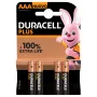 Duracell Plus 100 AAA sārma baterijas (4 gab.)