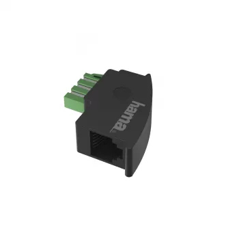 Hama 00201122 dzimuma pārveidotājs TAE-F uz RJ11 melns