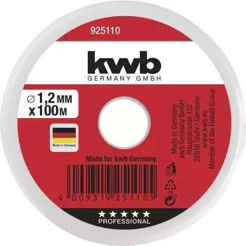 KWB 925110 Mūrnieka aukla 100m Neilons Zaļš 1.2mm