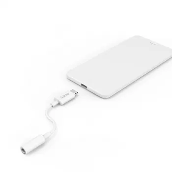 Hama 00201524 audio kabelis USB-C uz 3.5mm balts