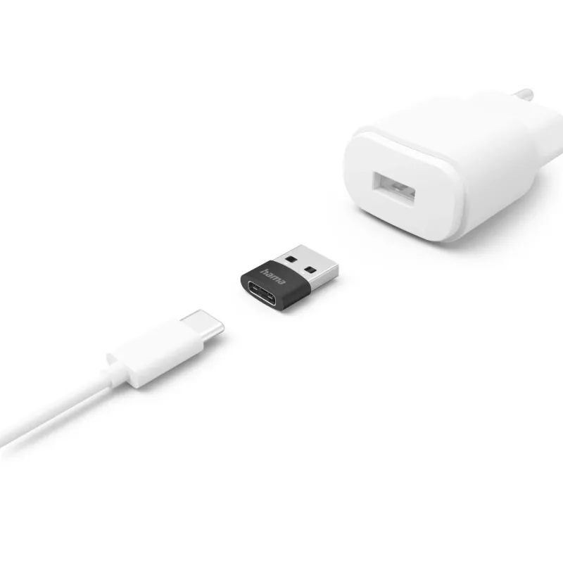 Hama 00201532 USB-C uz USB-A pārveidotājs, melns