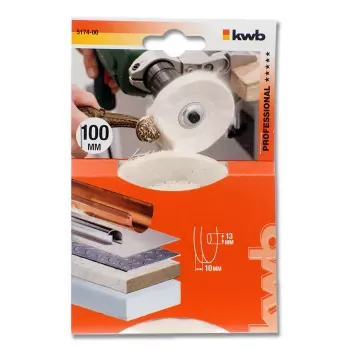 Pulēšanas disks KWB 517400 10 cm darba diametrs 1,3 cm kāta diametrs