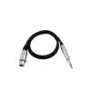 Audio kabelis XLR 3-pin sievišķais uz 6,35mm vīrišķo 0,9m Omnitronic 3022516L