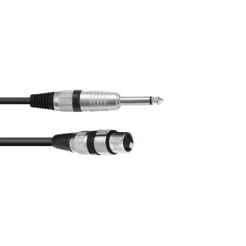 Audio kabelis XLR 3-pin sievišķais uz 6,35mm vīrišķo 0,9m Omnitronic 3022516L
