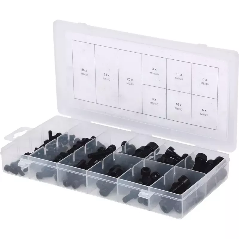 Skrūvju komplekts KS Tools 970.0390, 106 gab., DIN 912