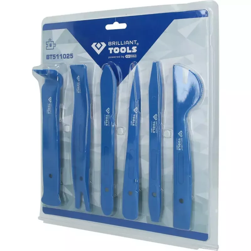 Brilliant Tools BT511025 automobiļu apdares daļu noņemšanas komplekts, 6 gab., 244 g