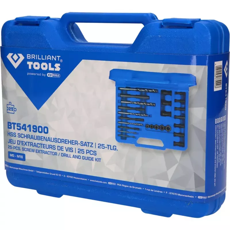 Brilliant Tools BT541900 skrūvju izvilcēju komplekts 720 g