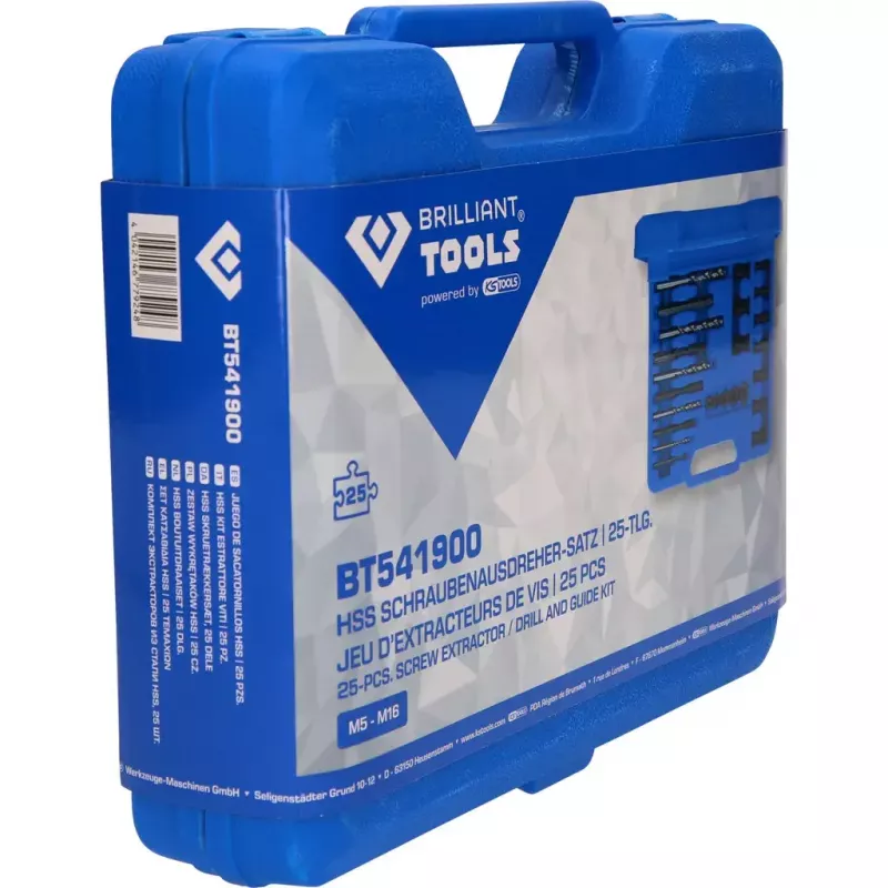 Brilliant Tools BT541900 skrūvju izvilcēju komplekts 720 g