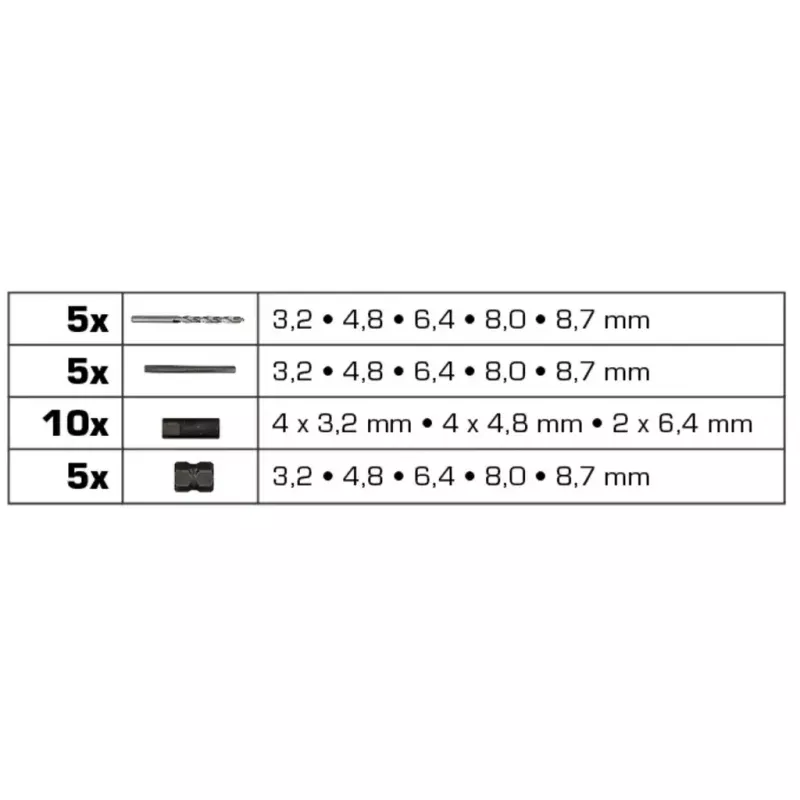 Brilliant Tools BT541900 skrūvju izvilcēju komplekts 720 g
