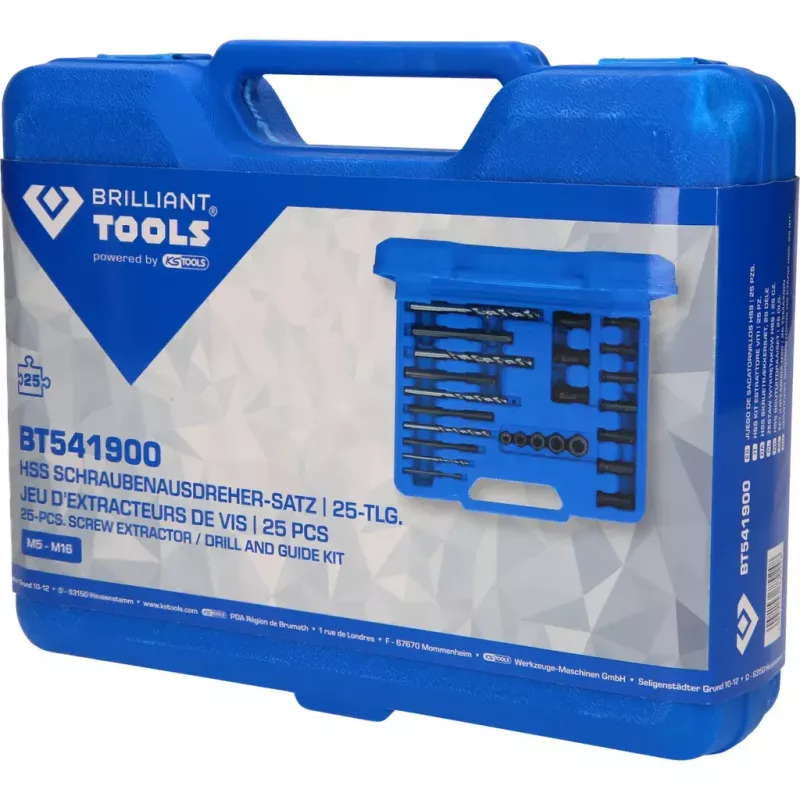 Brilliant Tools BT541900 skrūvju izvilcēju komplekts 720 g
