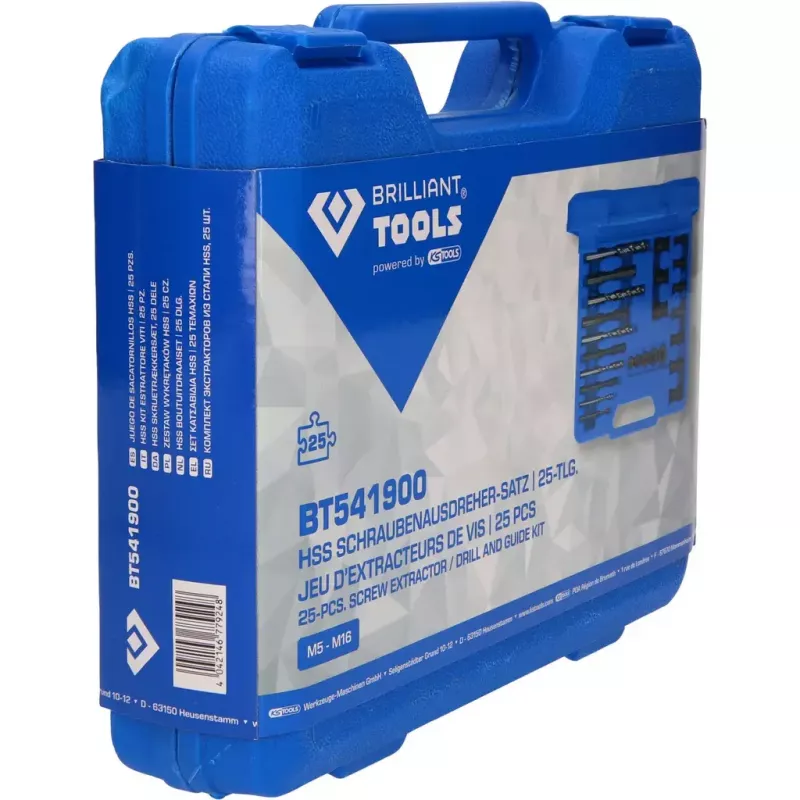 Brilliant Tools BT541900 skrūvju izvilcēju komplekts 720 g