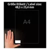 Pašlīmējošas printera etiķetes Avery LR3657-10 Baltas 2,54x4,85 cm 400 gab.