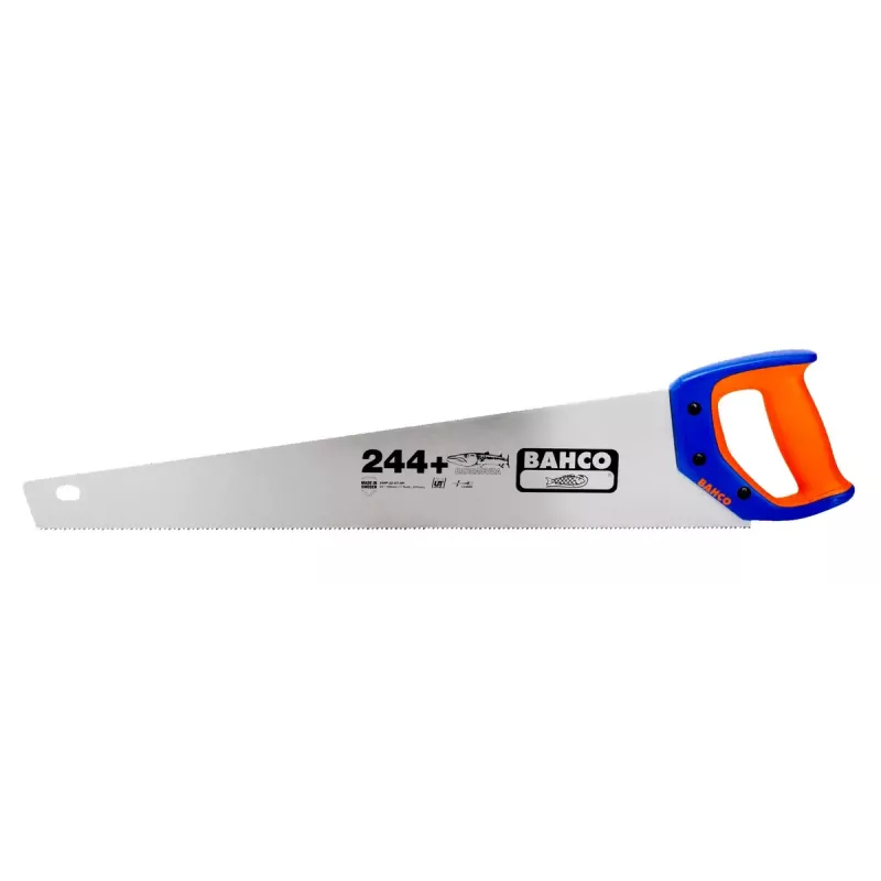 Zāģis ar muguriņu Bahco 244P-22-U7-HP 55 cm zils oranžs nerūsējošais tērauds