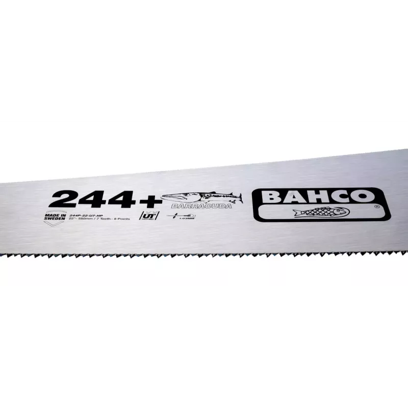 Zāģis ar muguriņu Bahco 244P-22-U7-HP 55 cm zils oranžs nerūsējošais tērauds