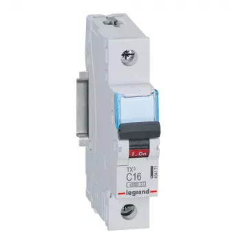 Legrand TX3 ķēdes pārtraucējs Miniature 1P C tipa 16A