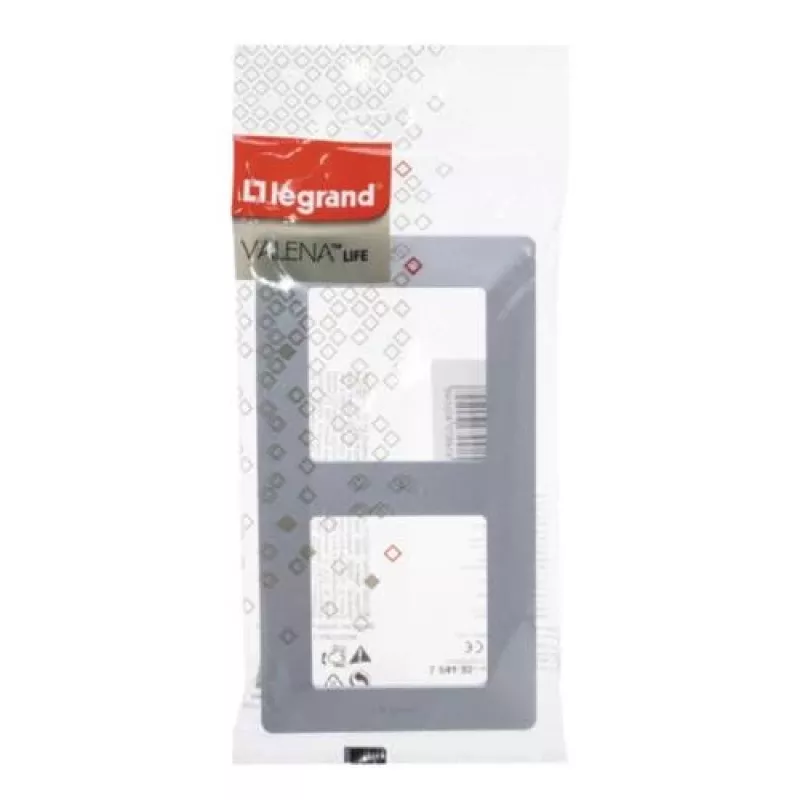 Legrand 754132 kontaktligzdas vāks / slēdža rāmis alumīnija krāsā