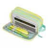 Penālis Herlitz Neon Soft Poliesters Piparmētru Dzeltens 235x110x75mm