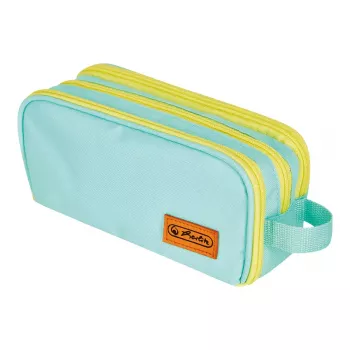 Penālis Herlitz Neon Soft Poliesters Piparmētru Dzeltens 235x110x75mm