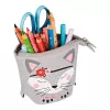 Mīksts penālis Herlitz Kitty, poliesters, pelēks/rozā/balts