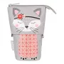 Mīksts penālis Herlitz Kitty, poliesters, pelēks/rozā/balts