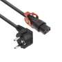 ACT barošanas vads CEE 7/7 (leņķa) - C13 IEC Lock+ melns 2 m, EL332S, 5 komplekts